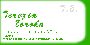 terezia boroka business card